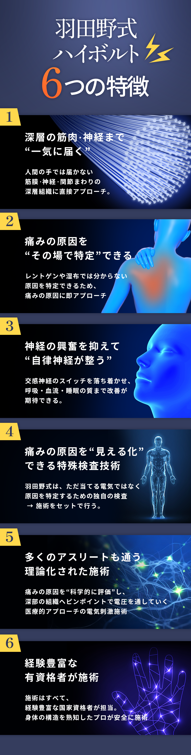 羽田野式ハイボルト6つの特徴